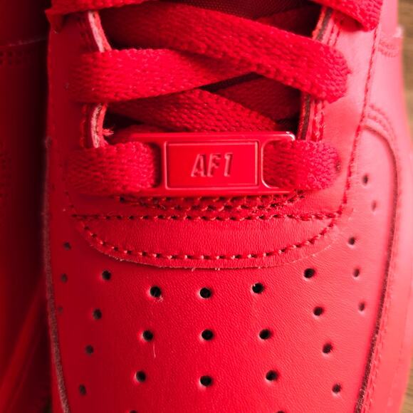 Nike Air Force 1 Low ’07 LV8 “Triple Red” Men’s Size 10.5 – New Without Box main image 5